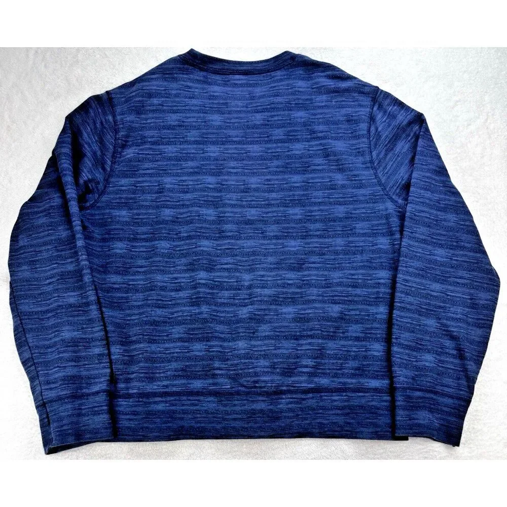 Copper‎ Oak Crew Neck Pullover Shirt Men XL Heather Blue LS